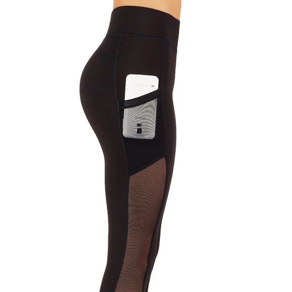 Yoga Capri leggings with pockets and mesh - Picture 4 of 4